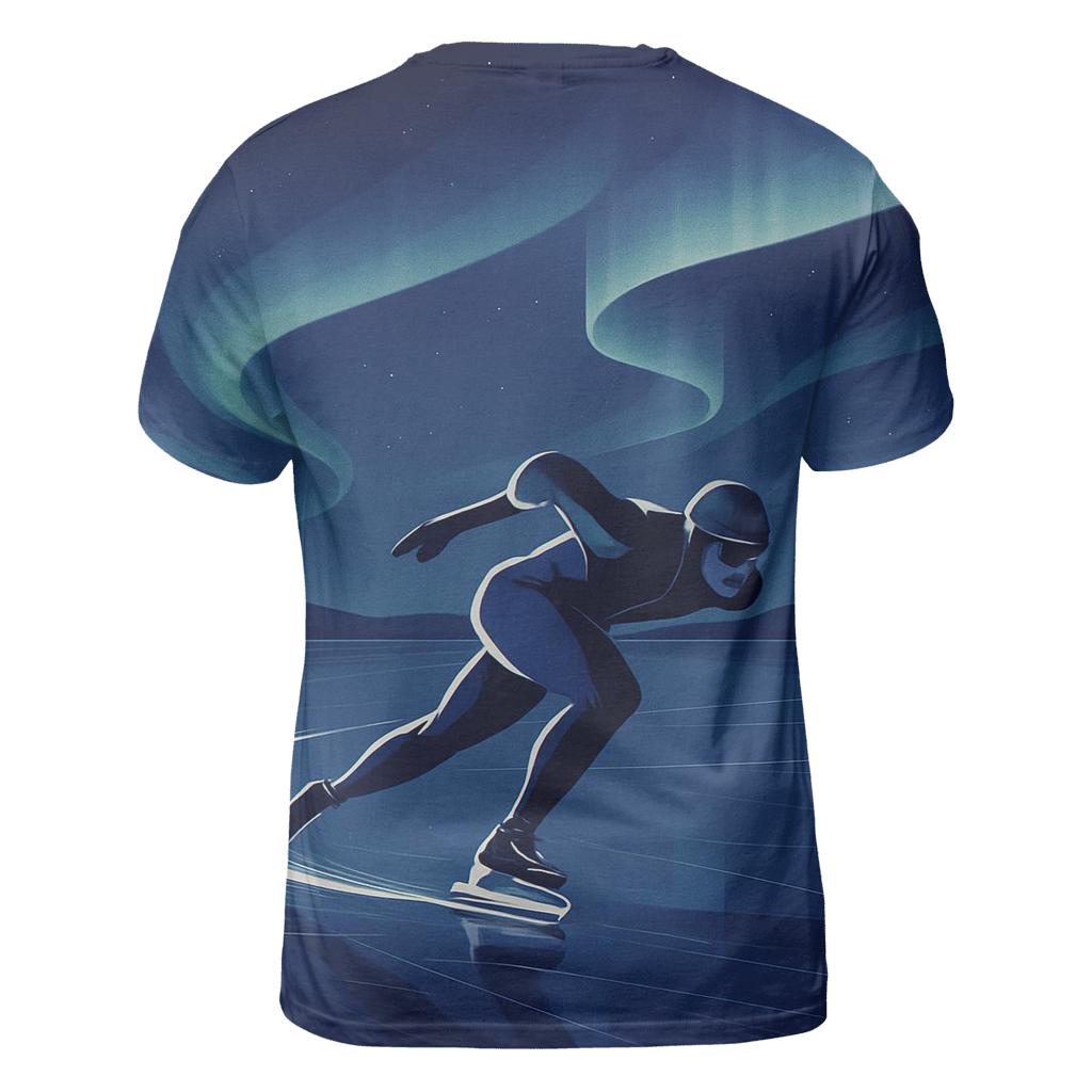 Aurora Ice Sprint artistic all-over print tops