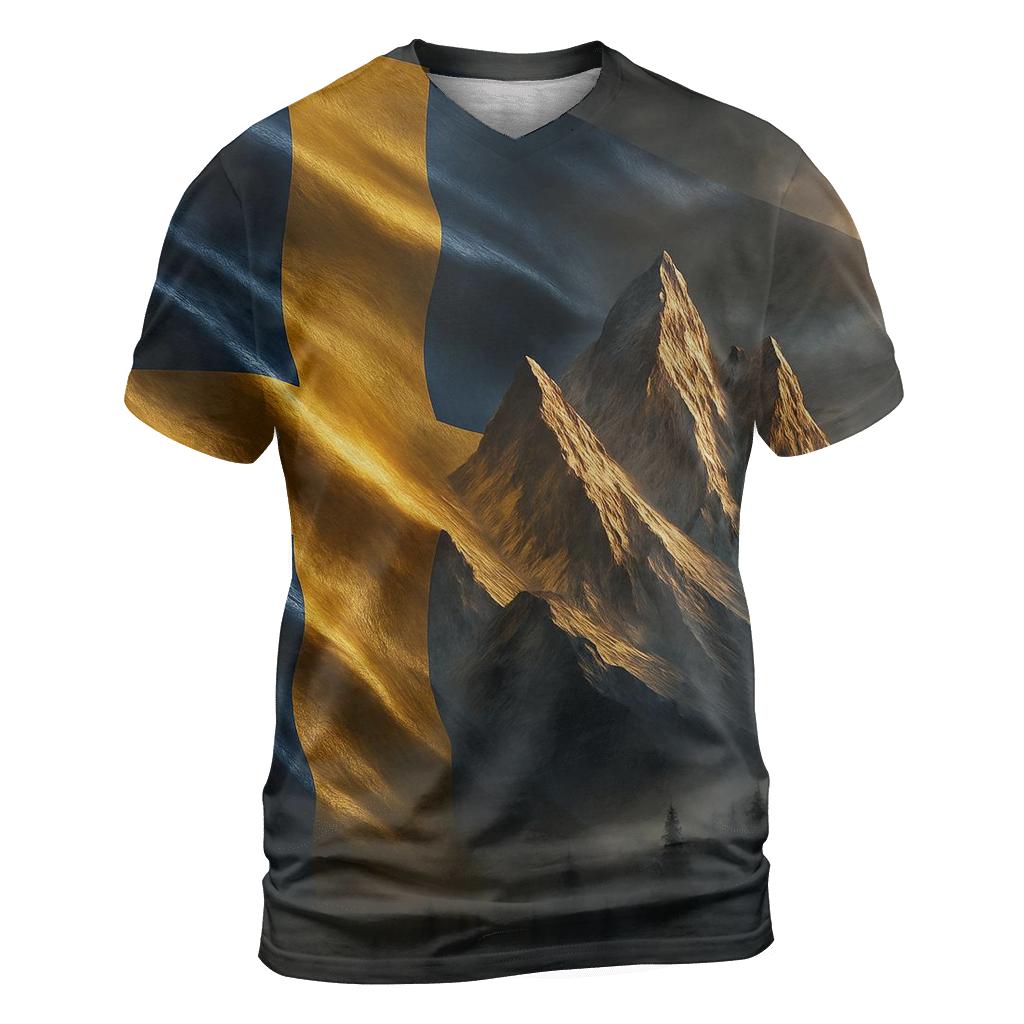 Sweden Aurora Forge Flag unique graphic print tees