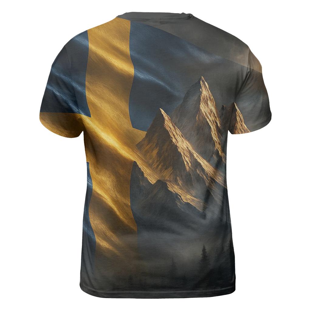 Sweden Aurora Forge Flag unique graphic print tees