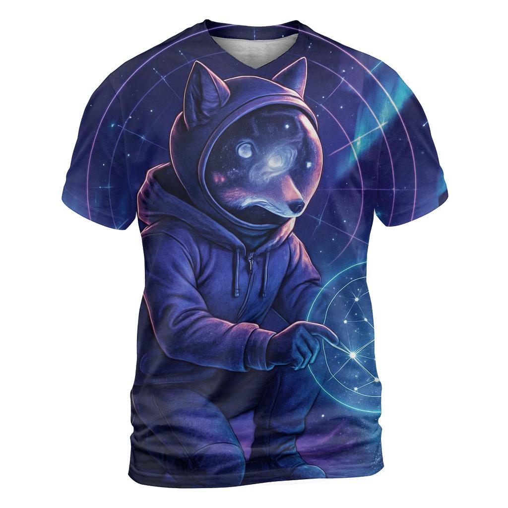Starlight Cartographer Fox designer pattern shirts