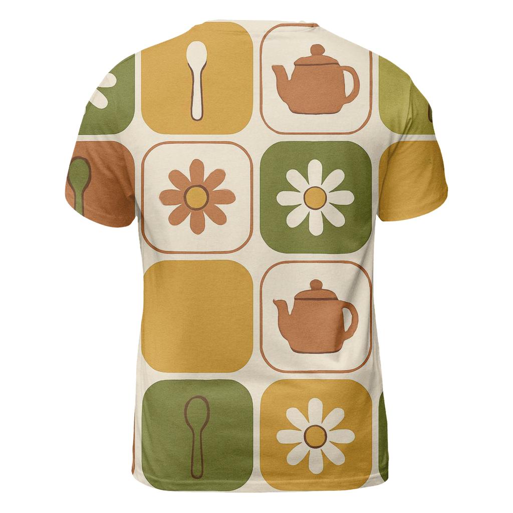 Mod Kitchen Tile Bloom statement graphic shirts