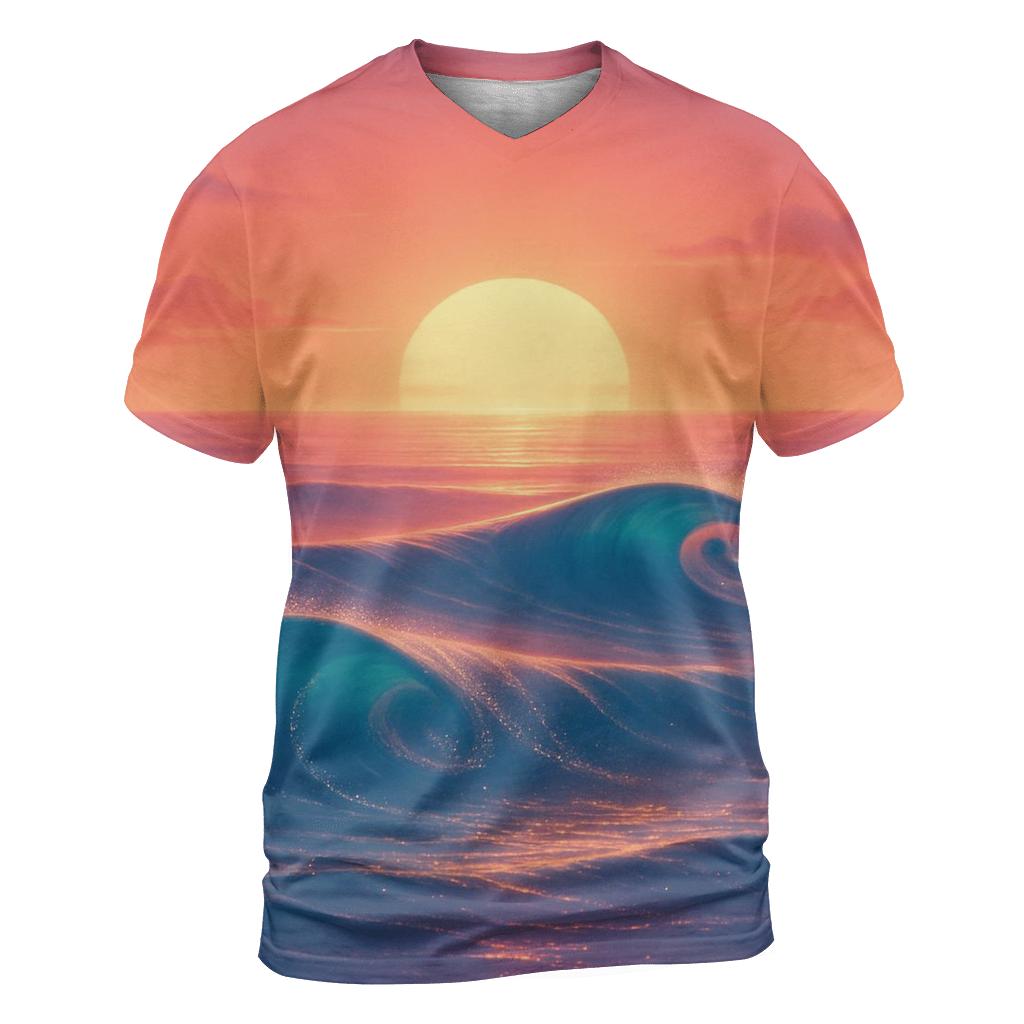 Aurora Tide At Sundown unique graphic print tees