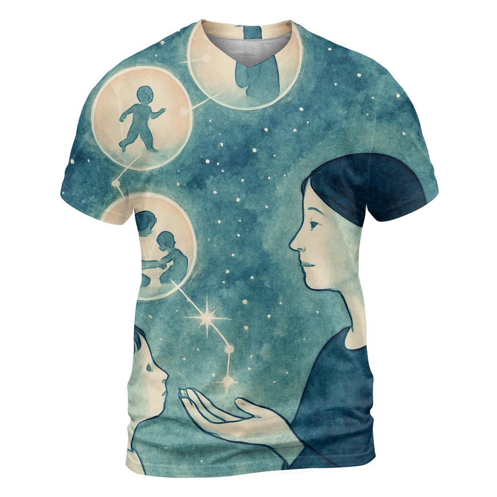 The Map Of Tenderness A Mothers Guidance Written In Light artistic all-over print tops