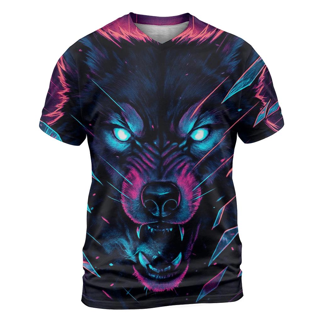 Neon Rift Glassjaw Wolf custom all-over print shirts