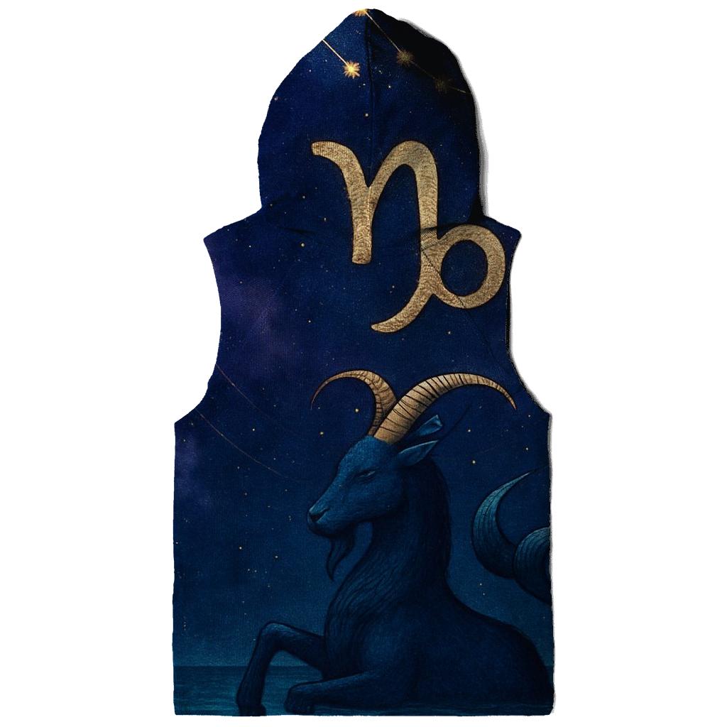 Capricorn Nebula Mountain Goat Crest graphic hoodies