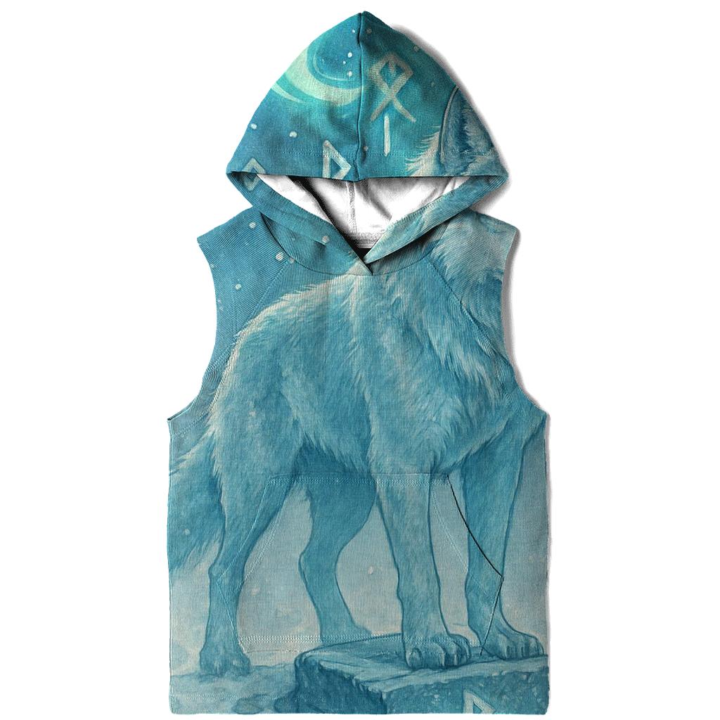 Aurora Runestone Sentinel Wolf zip-up hoodies