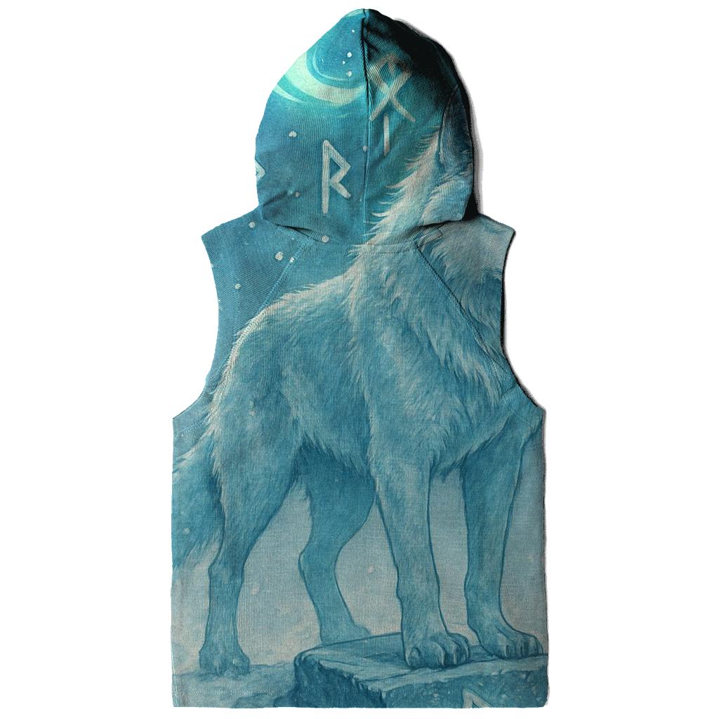 Aurora Runestone Sentinel Wolf zip-up hoodies