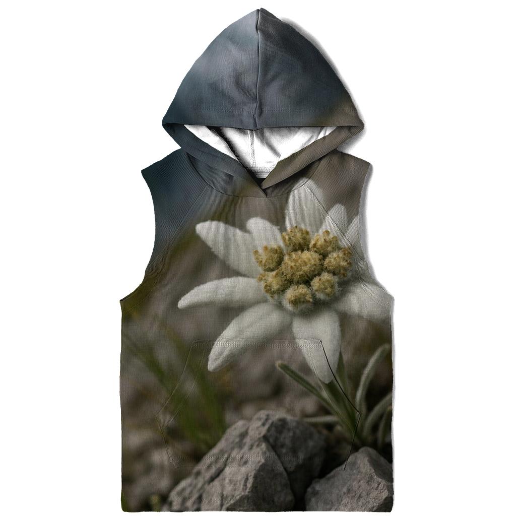 High Altitude Edelweiss Among Limestone Scree graphic hoodies