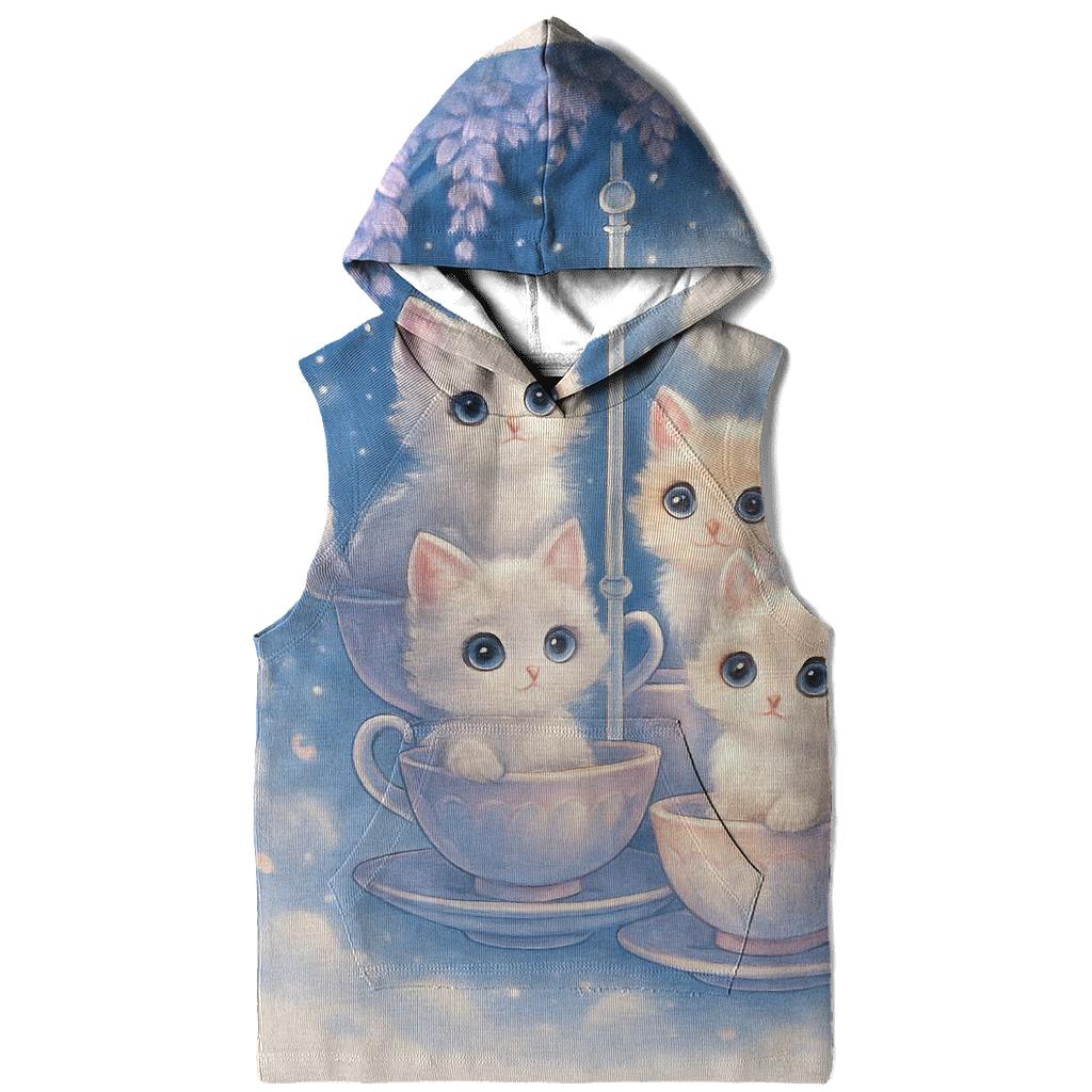 Moonlit Teacup Kitten Carousel hoodie trends
