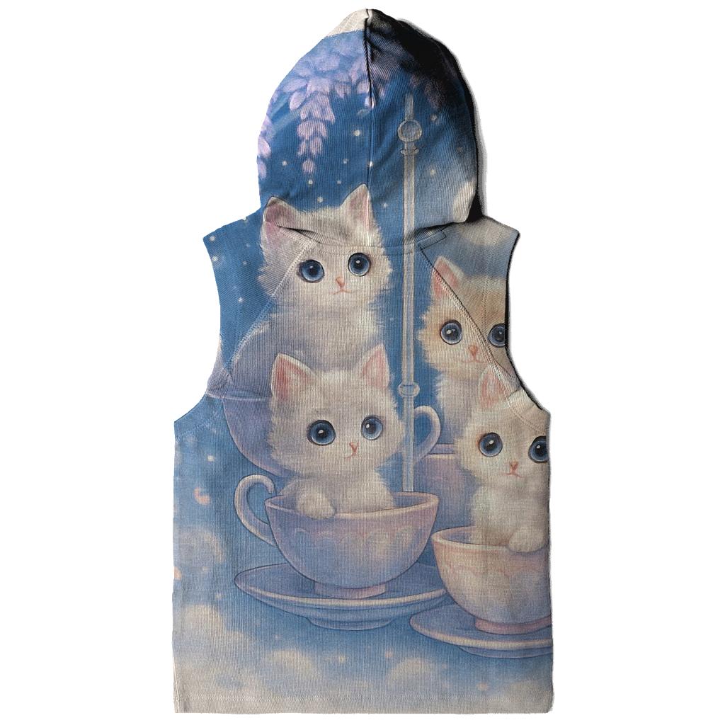 Moonlit Teacup Kitten Carousel hoodie trends