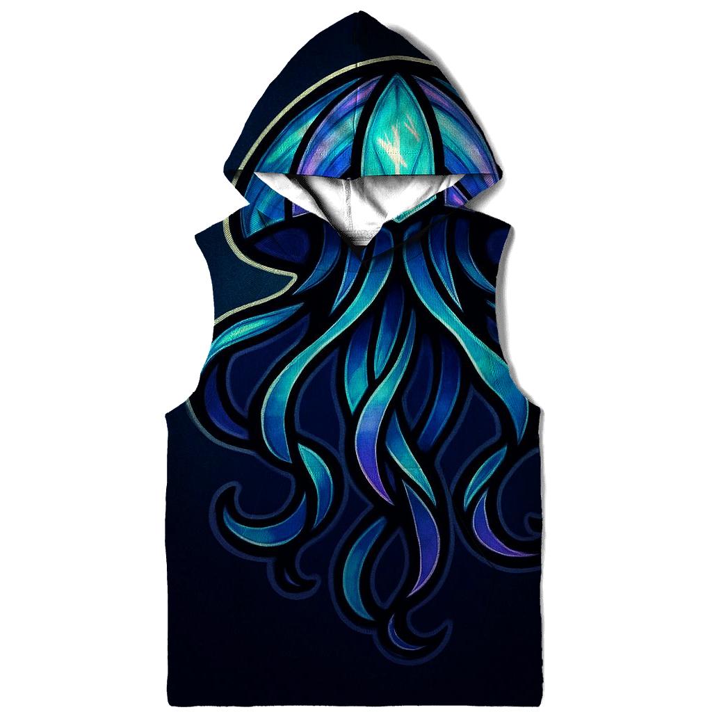 Aurora Glass Jellyfish Emblem embroidered hoodies