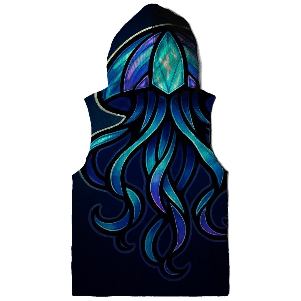 Aurora Glass Jellyfish Emblem embroidered hoodies