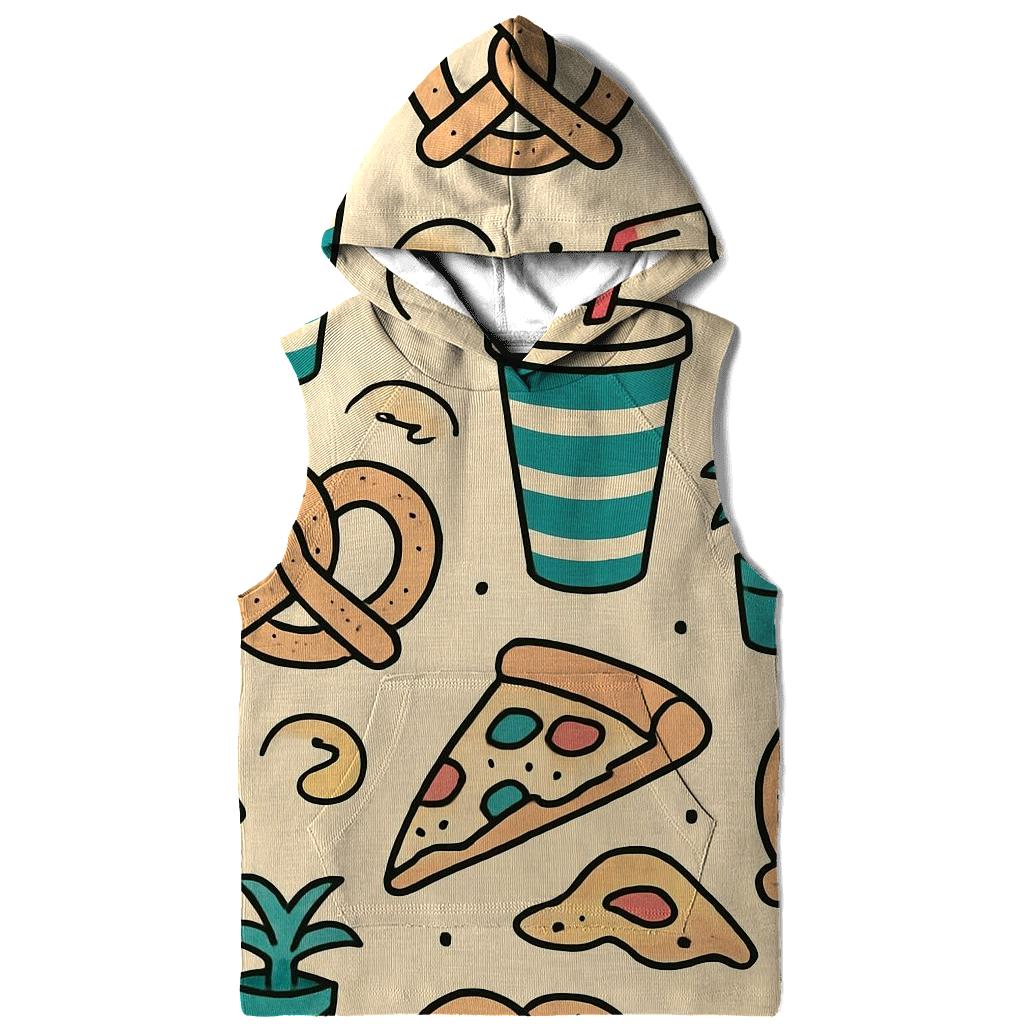 Mall Food Court Neon Pattern hoodie designs