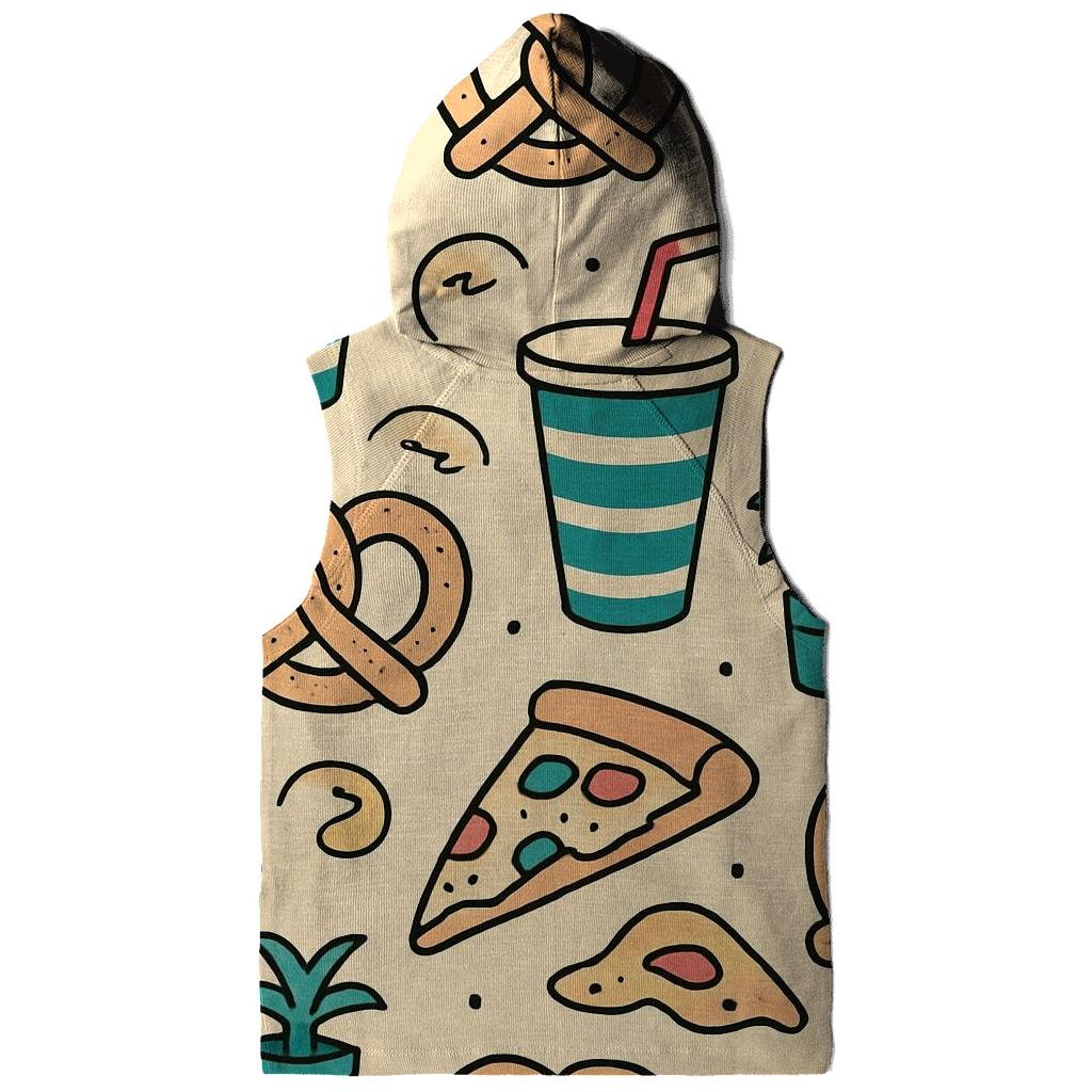 Mall Food Court Neon Pattern hoodie designs