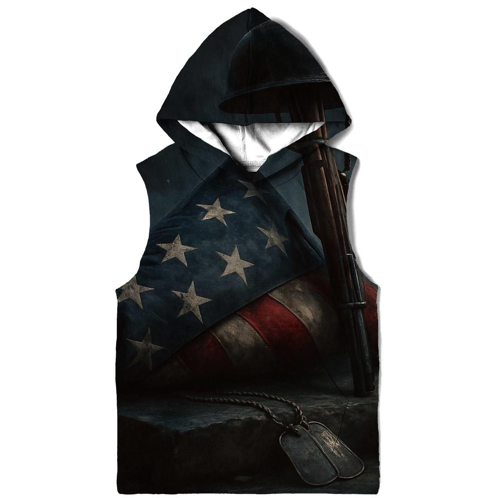 Thunder Over The Folded Flag Vigil heavyweight hoodies