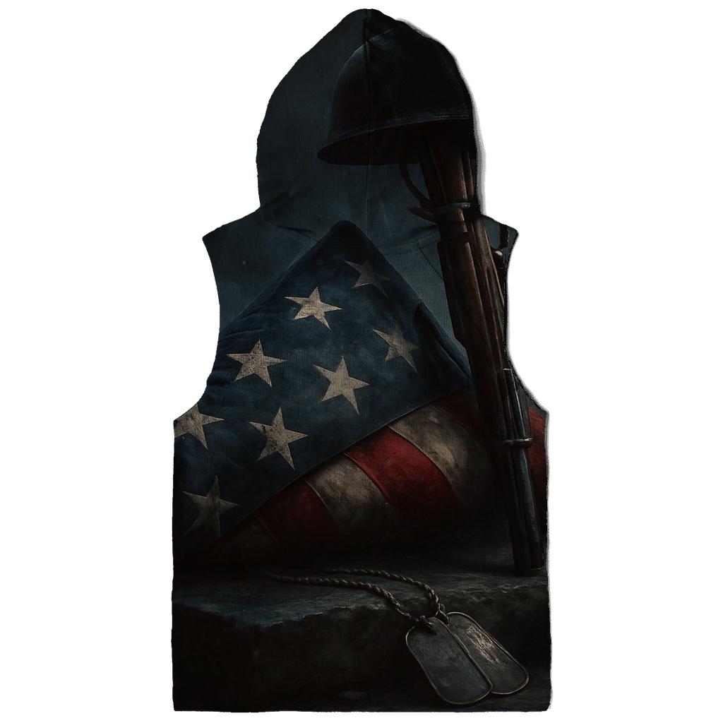 Thunder Over The Folded Flag Vigil heavyweight hoodies