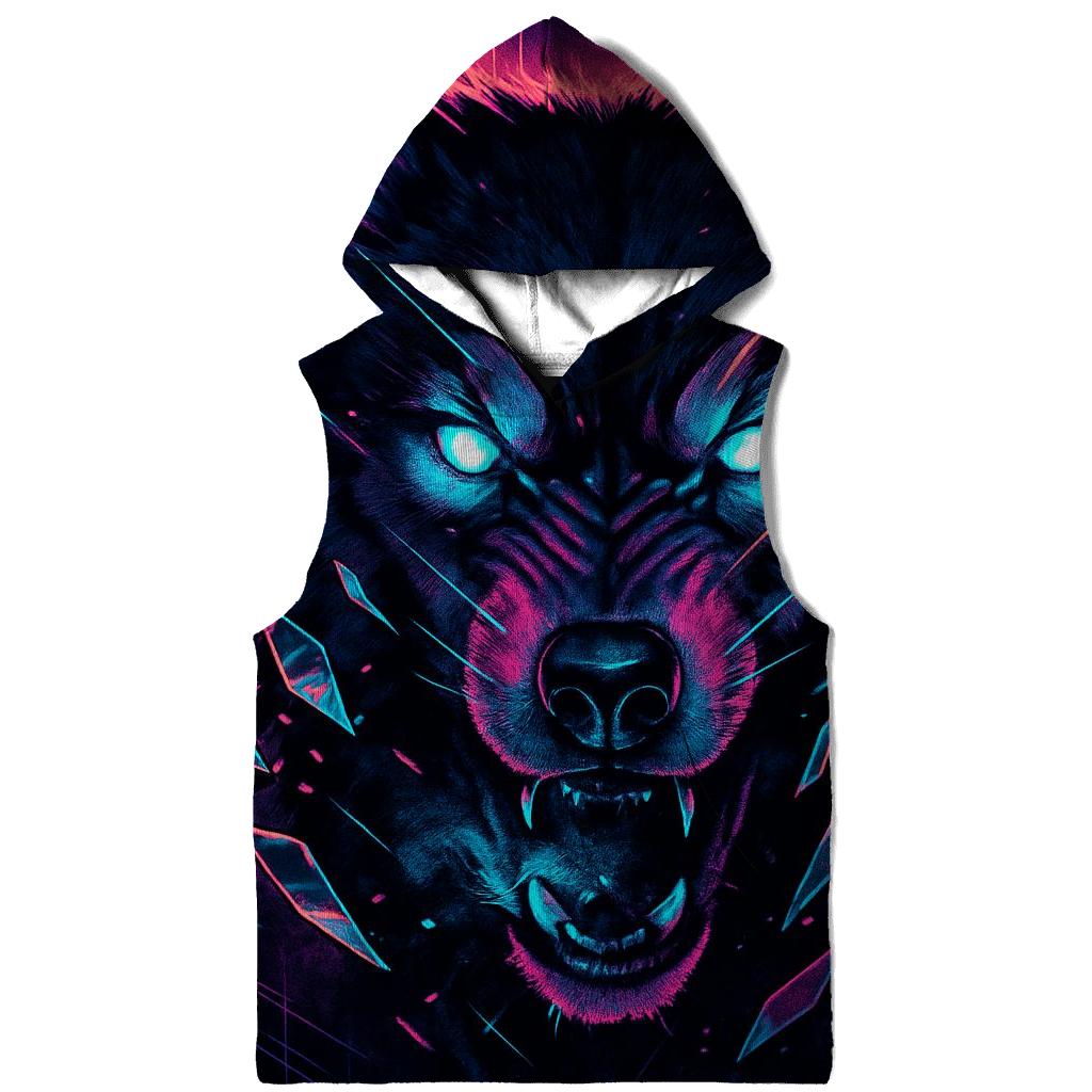 Neon Rift Glassjaw Wolf premium hoodies