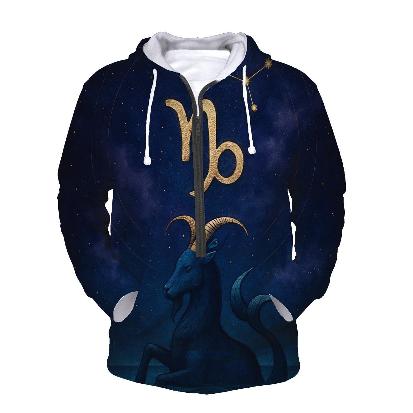 Capricorn Nebula Mountain Goat Crest hoodie trends