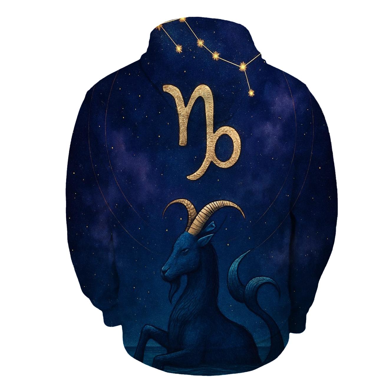 Capricorn Nebula Mountain Goat Crest hoodie trends