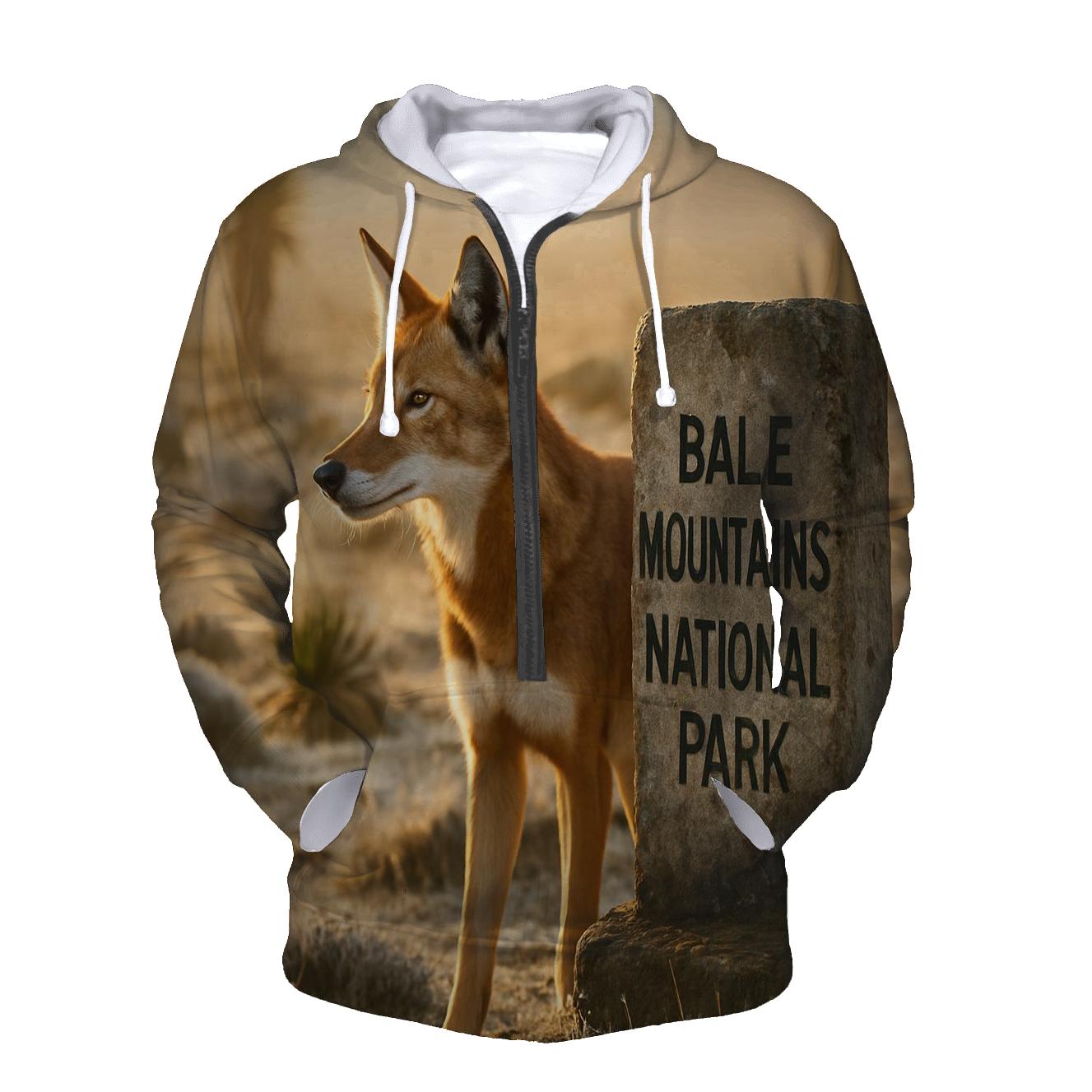 Ethiopian Wolf At The Sanetti Plateau Boundary hoodie designs