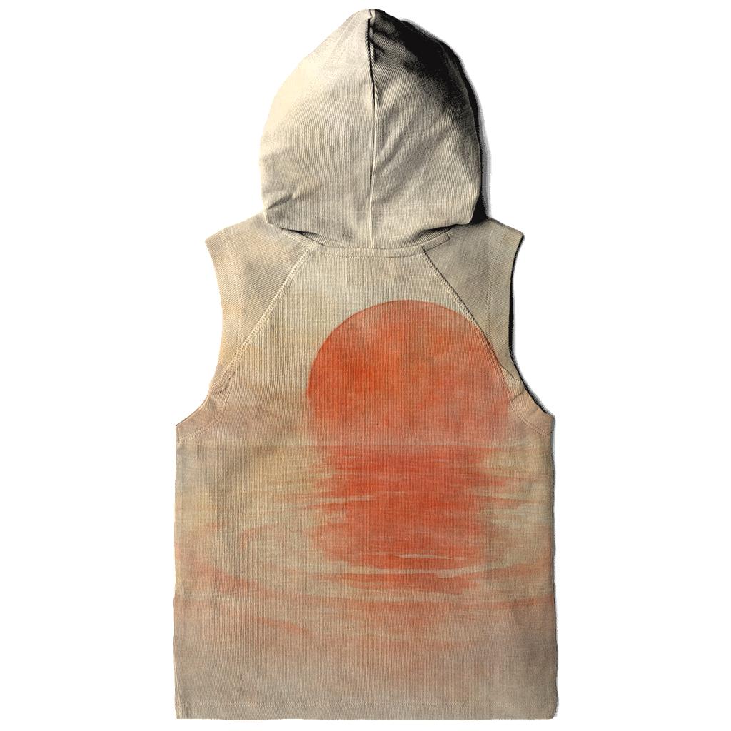 Japan Watercolor Rising Tide Flag lightweight hoodies
