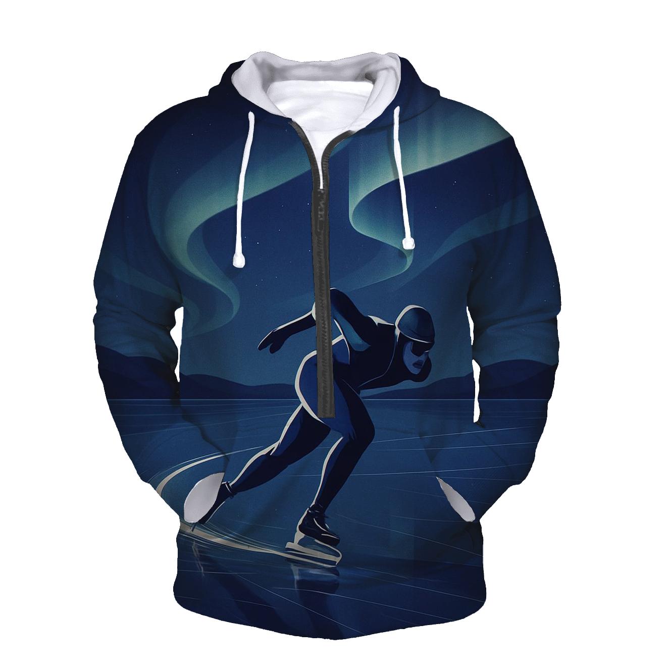 Aurora Ice Sprint printed hoodies