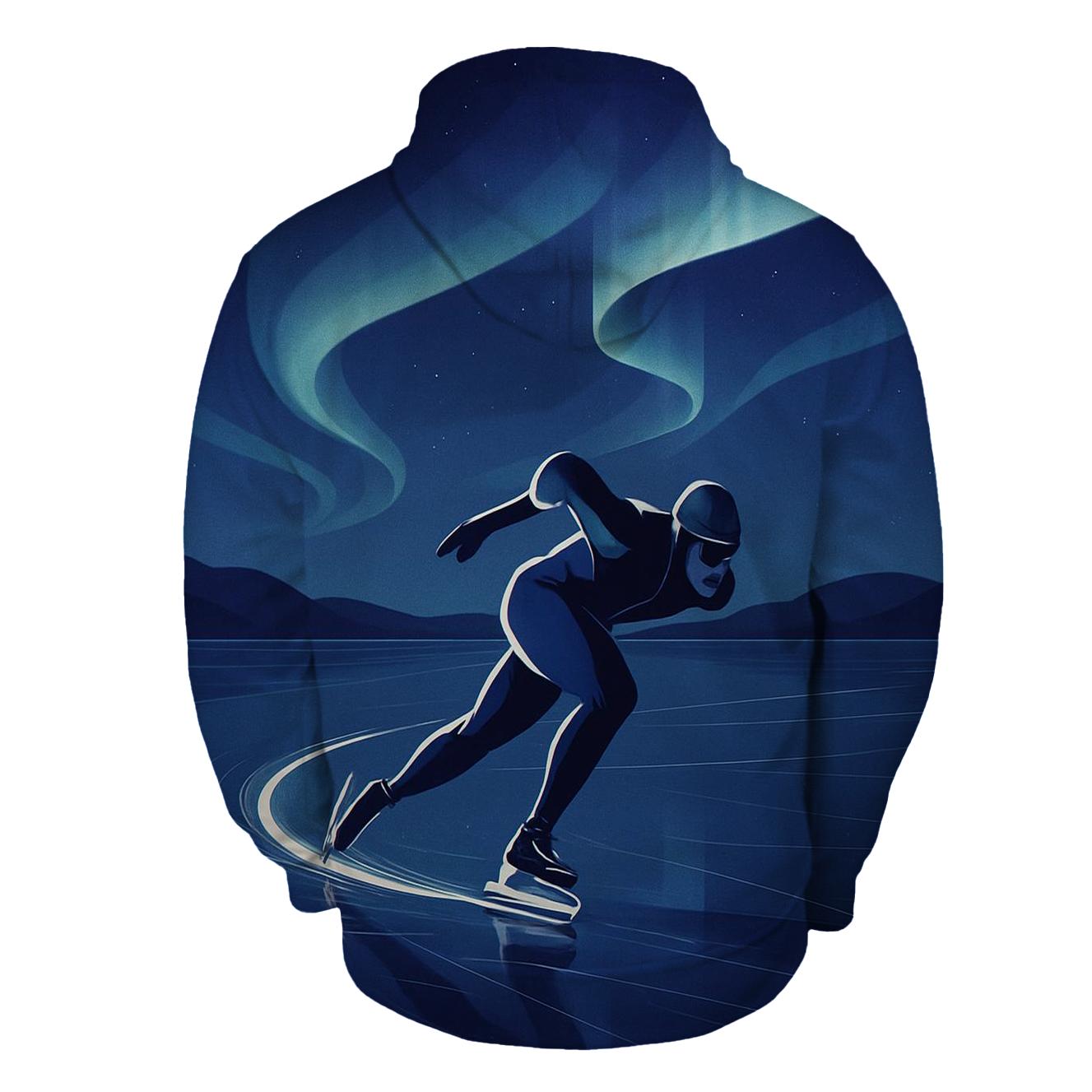 Aurora Ice Sprint printed hoodies