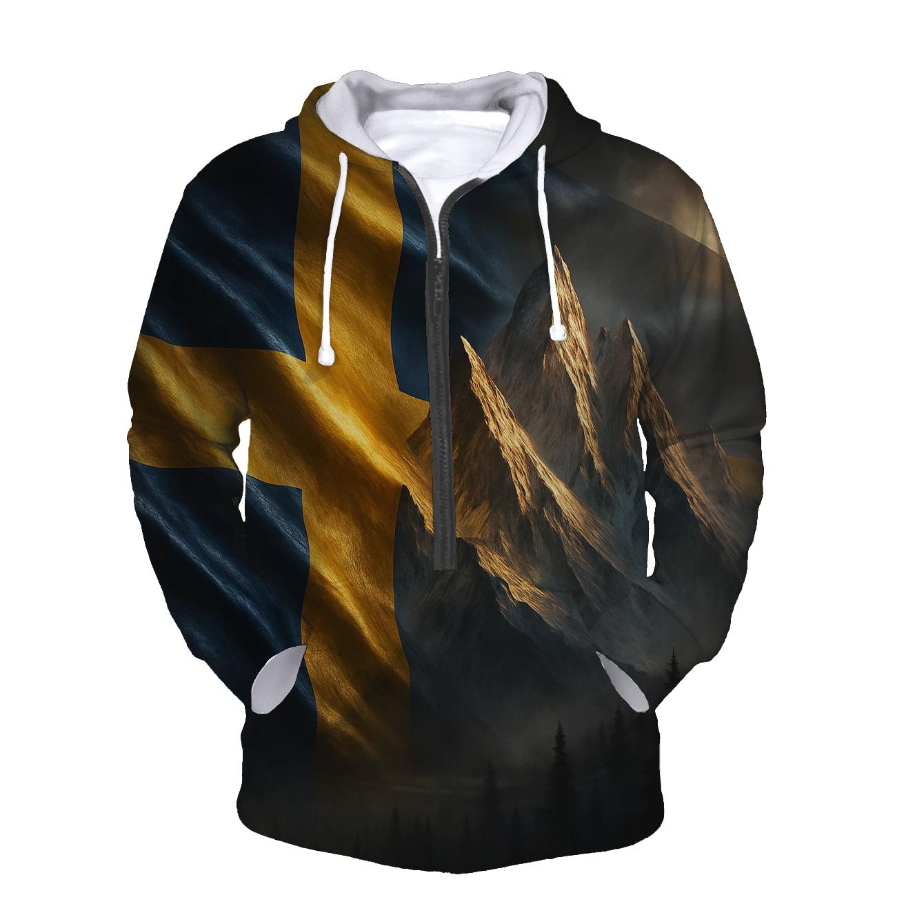 Sweden Aurora Forge Flag hoodie styles