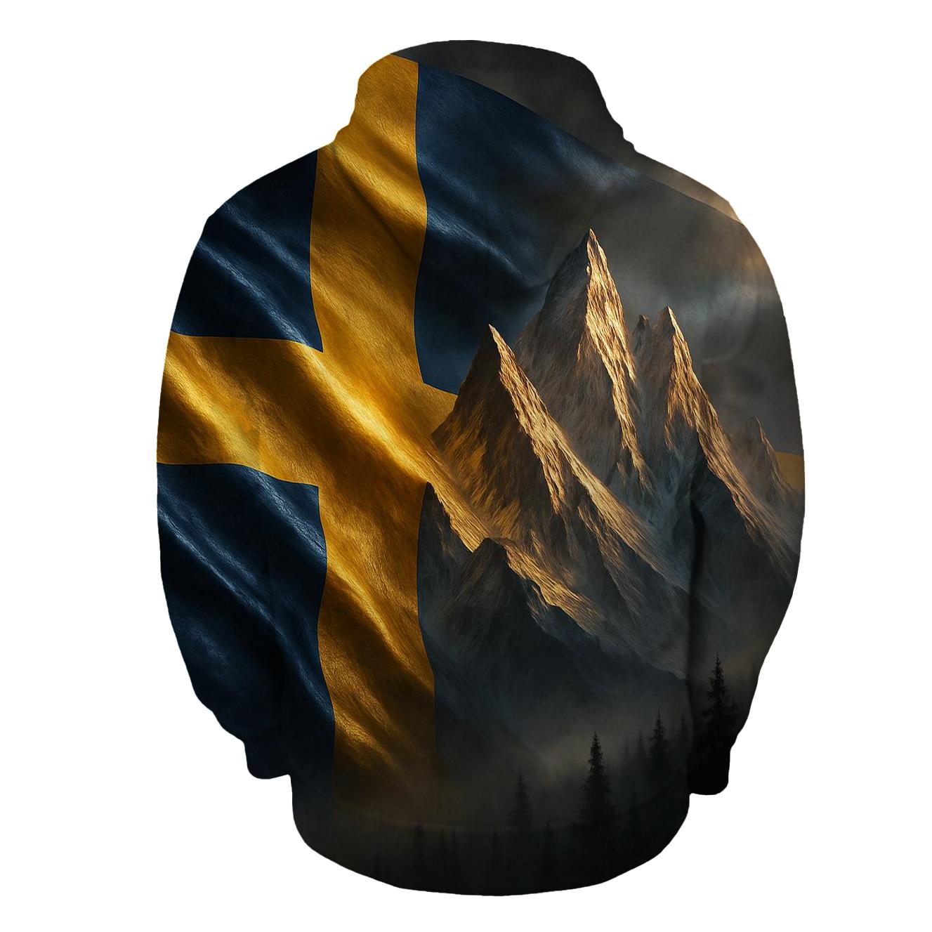 Sweden Aurora Forge Flag hoodie styles