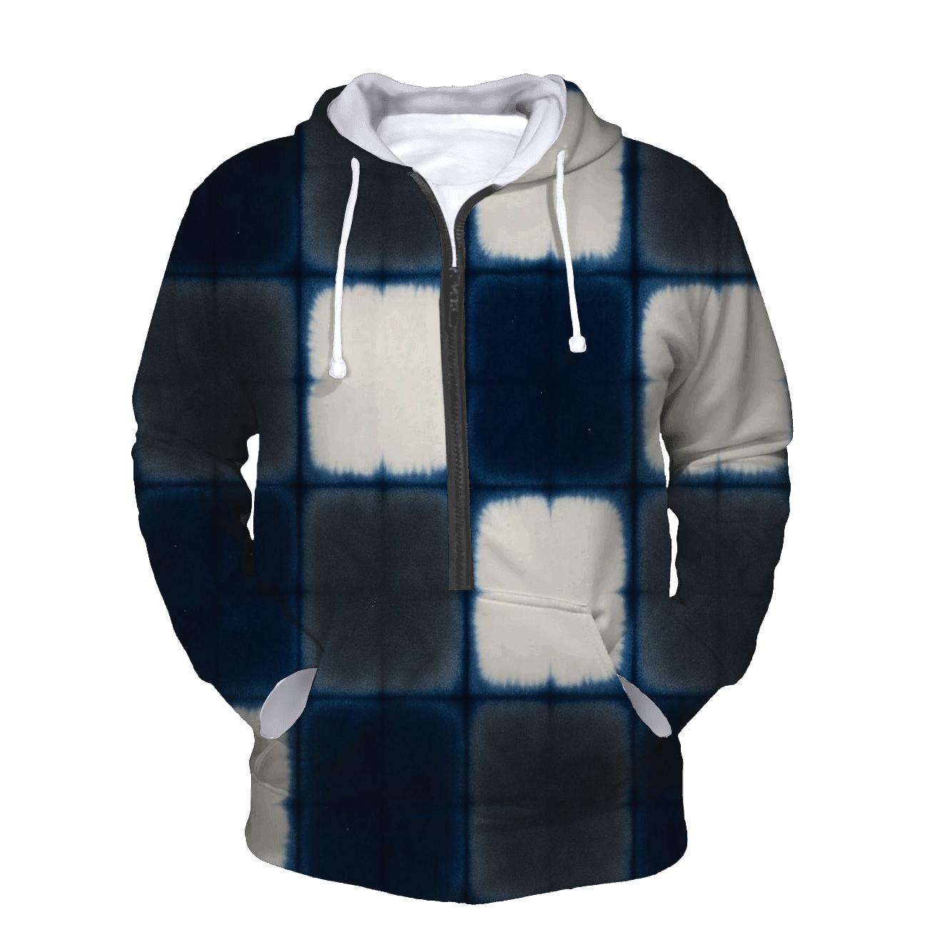 Eclipse Itajime Clamp Resist Tiles heavyweight hoodies