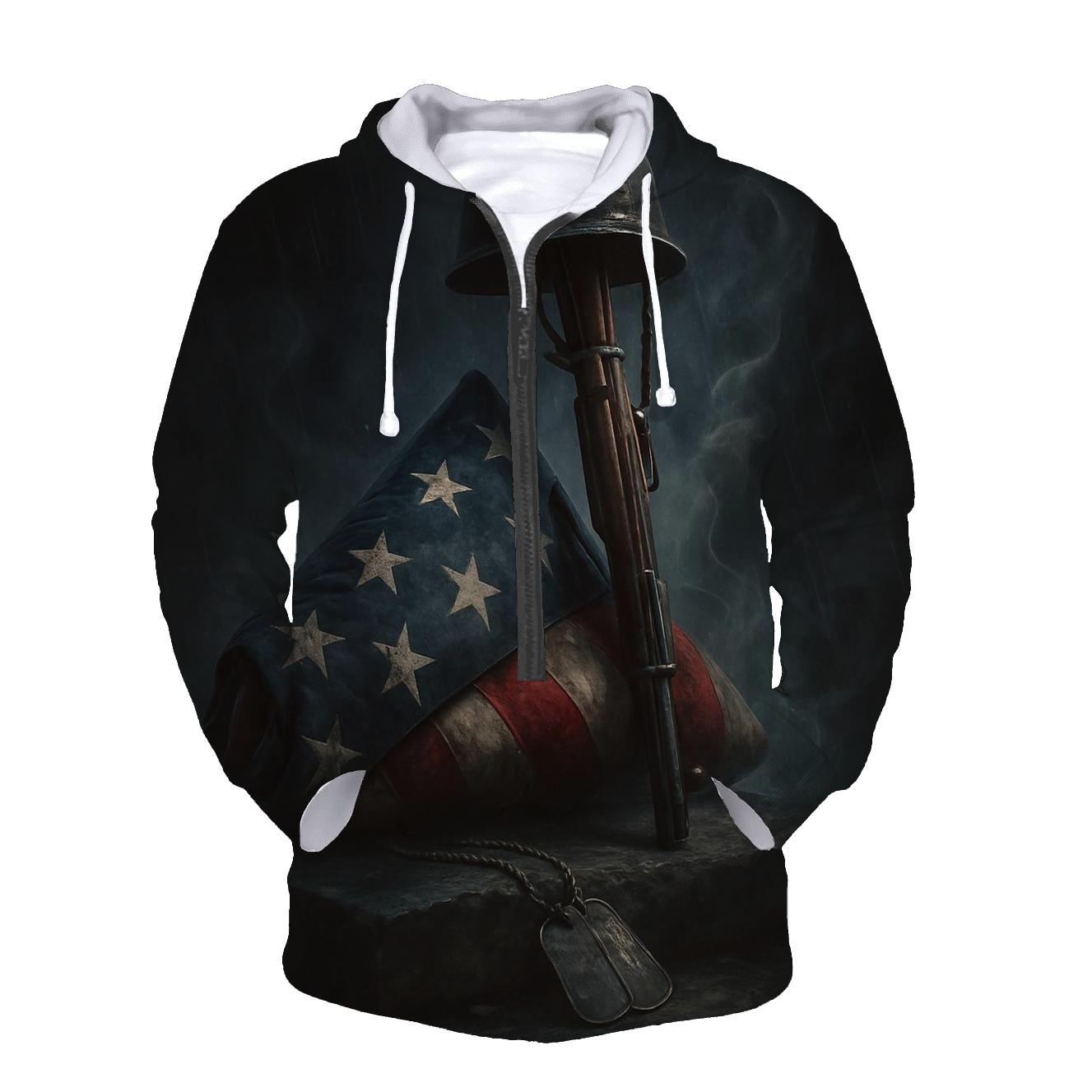 Thunder Over The Folded Flag Vigil custom hoodies