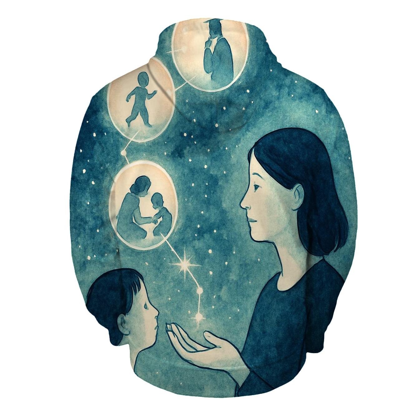 The Map Of Tenderness A Mothers Guidance Written In Light printed hoodies