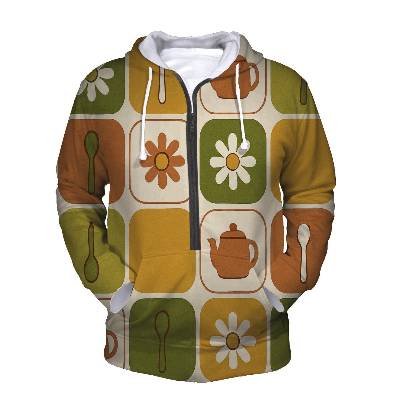 Mod Kitchen Tile Bloom hoodie styles