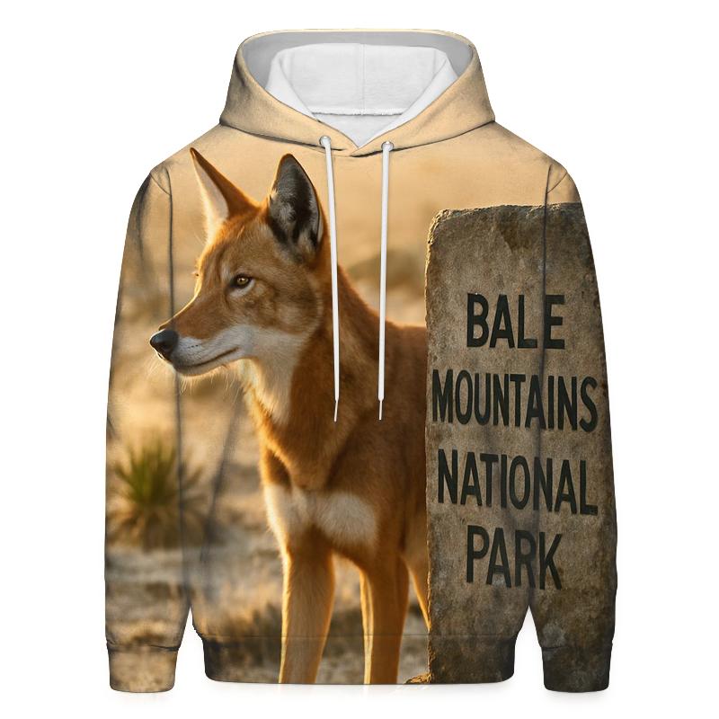 Ethiopian Wolf At The Sanetti Plateau Boundary hoodie designs