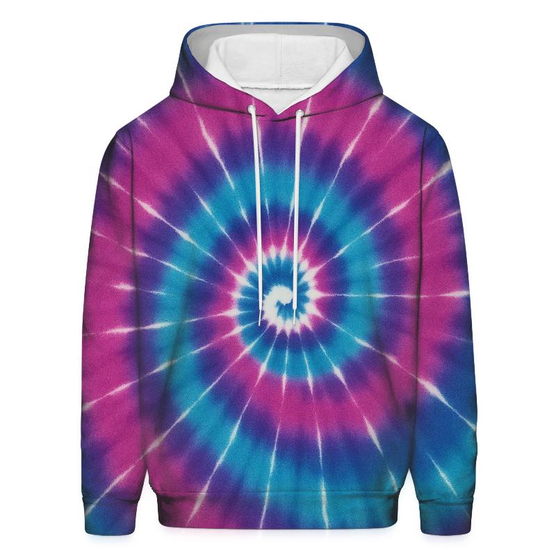 Nebula Spiral Over Dye Vortex heavyweight hoodies