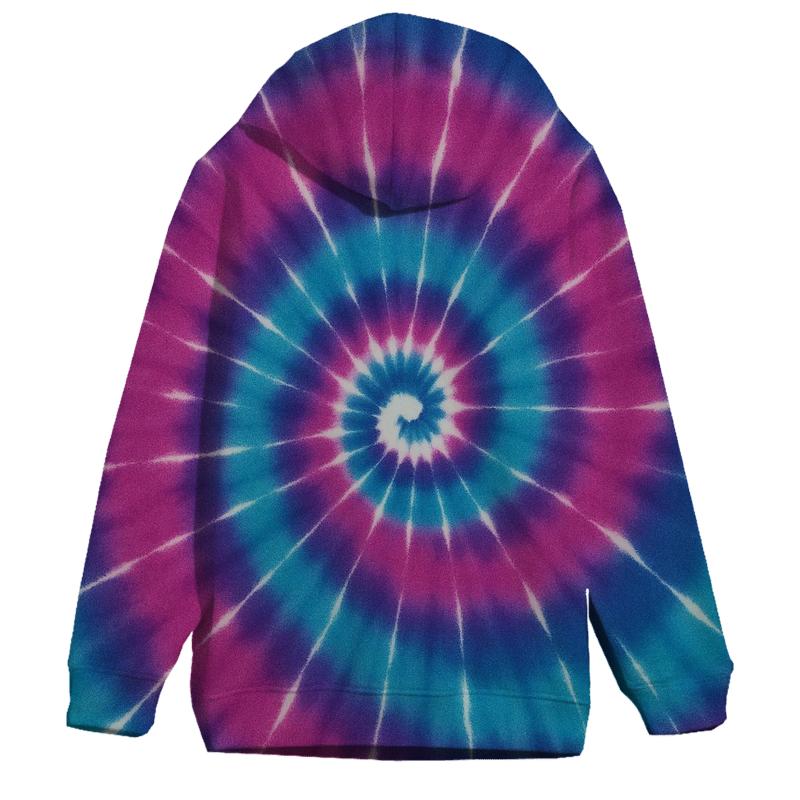 Nebula Spiral Over Dye Vortex heavyweight hoodies