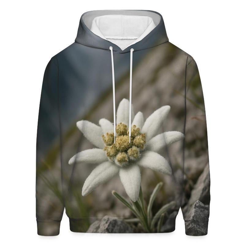 High Altitude Edelweiss Among Limestone Scree hoodie styles