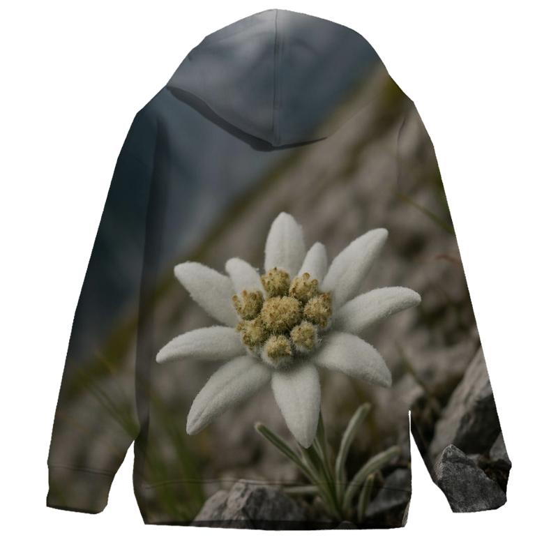 High Altitude Edelweiss Among Limestone Scree hoodie styles