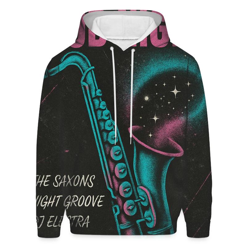 Distressed 1984 Cosmic Jazz Club Flyer designer hoodies