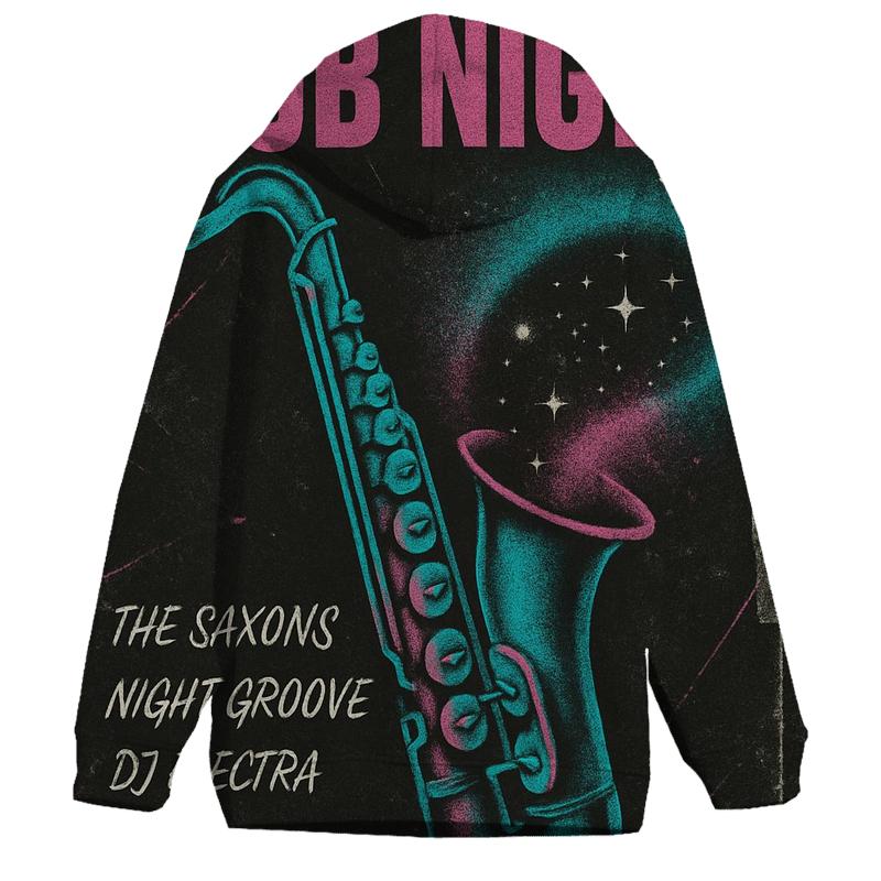 Distressed 1984 Cosmic Jazz Club Flyer designer hoodies