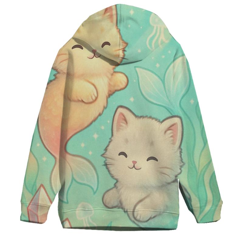 Crystal Reef Dream Purrmaids lightweight hoodies
