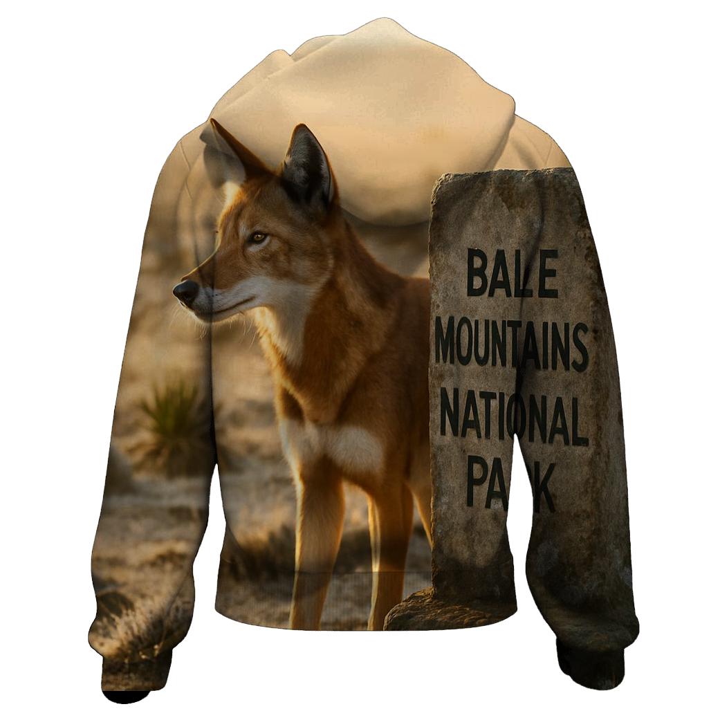 Ethiopian Wolf At The Sanetti Plateau Boundary custom hoodies