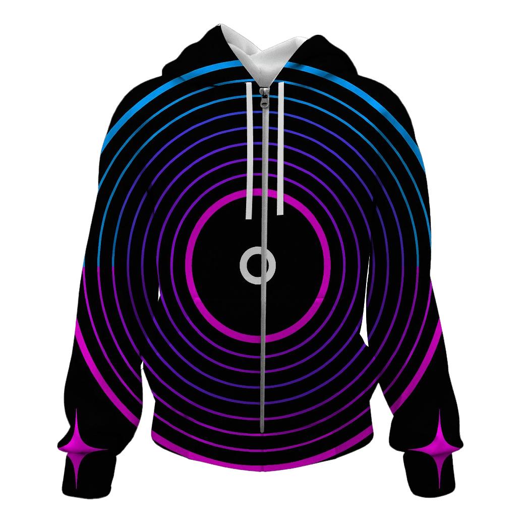 Laserdisc Spectrum Rings hoodies fashion