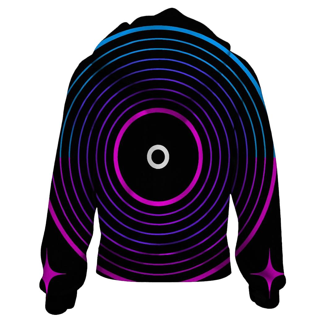 Laserdisc Spectrum Rings hoodies fashion