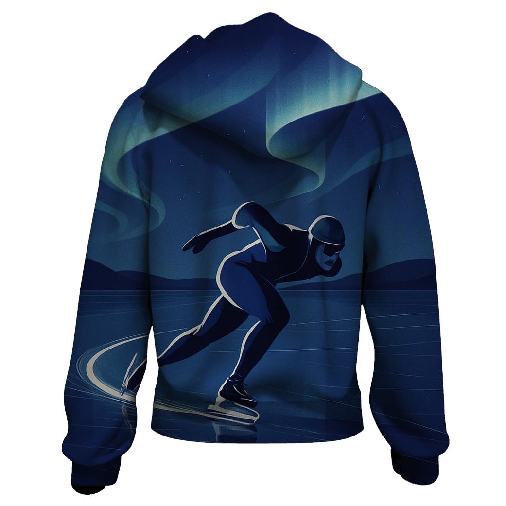 Aurora Ice Sprint embroidered hoodies