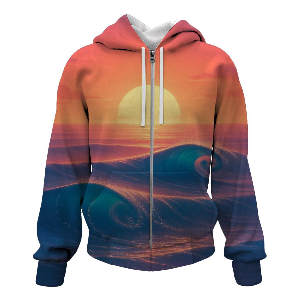 Aurora Tide At Sundown printed hoodies
