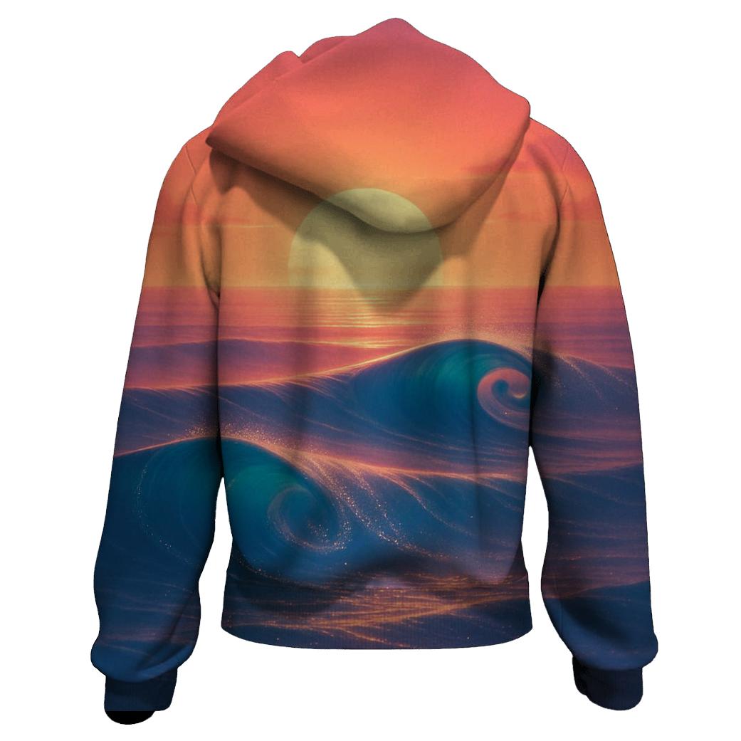 Aurora Tide At Sundown printed hoodies