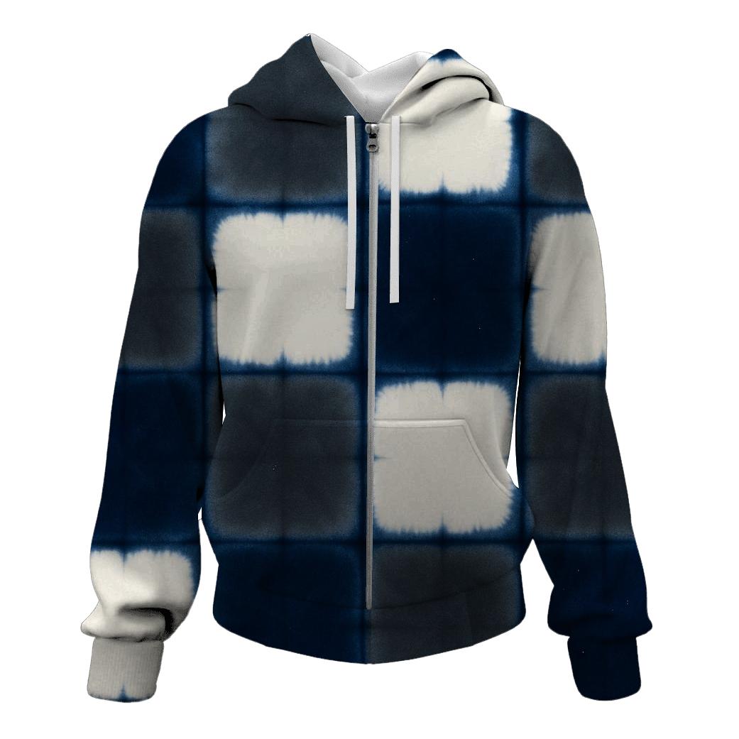 Eclipse Itajime Clamp Resist Tiles hoodie designs