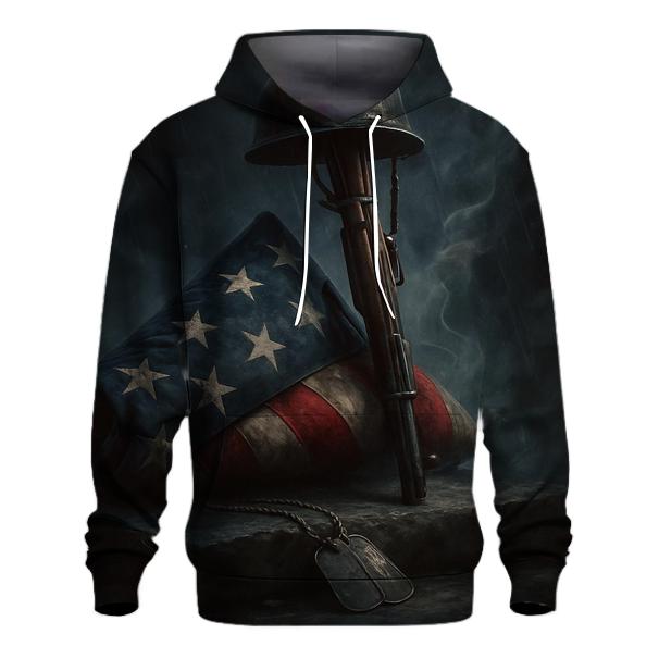 Thunder Over The Folded Flag Vigil zip-up hoodies