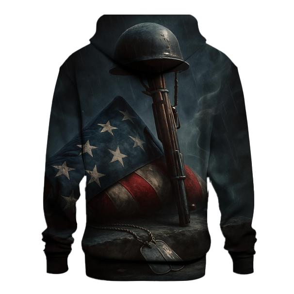 Thunder Over The Folded Flag Vigil zip-up hoodies